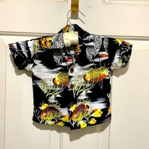 Nui Nalu Baby Boy Black Shirt. 6M